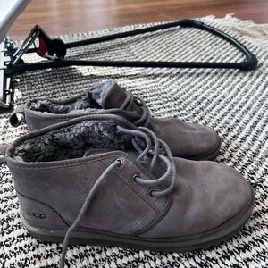 UGG Charcoal Suede Boots